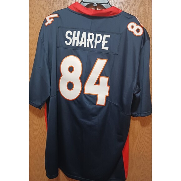 Shannon Sharpe (Nike)-(Broncos)-(Jersey)-(Blue)-(Good Condition)-(Size XL)-$90